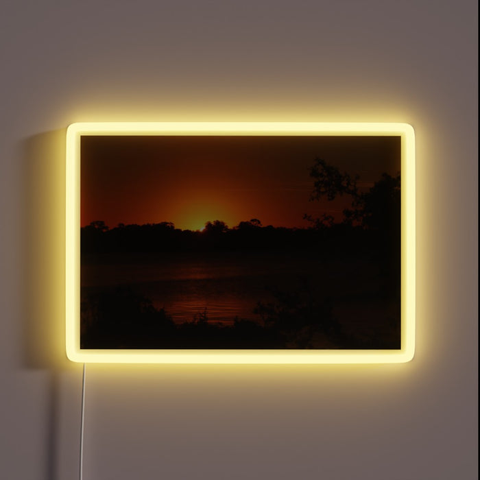 Glowing Neon Sign for Ambiance and Mood Lighting in Bedroom