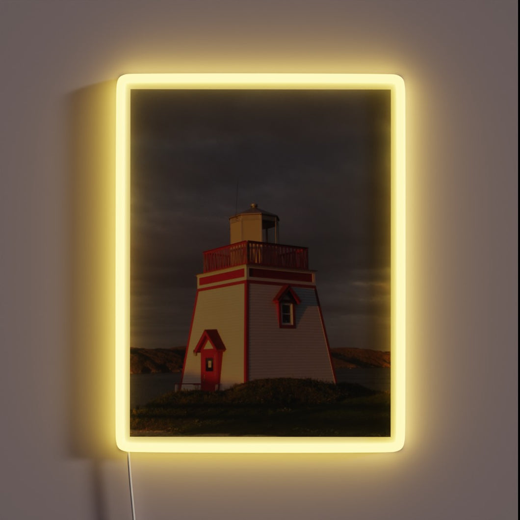 Add ambient evening ambiance with vibrant colorful glowing LED neon lights.