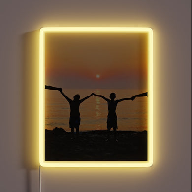 Add ambient evening ambiance with this vibrant RGB neon sign.