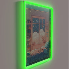 Charger l&#39;image dans la galerie, Soft evening ambiance with color-changing RGB neon lighting display effect