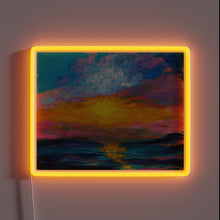 Charger l&#39;image dans la galerie, Radiant evening ambiance with customizable color-changing LED light display.