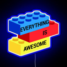 Charger l&#39;image dans la galerie, Everything is Awesome RGB neon sign blue