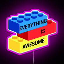 Charger l&#39;image dans la galerie, Everything is Awesome RGB neon sign  pink