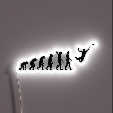 Vintage Neon Sign: The Ascension from Cave Man to Flying Disc