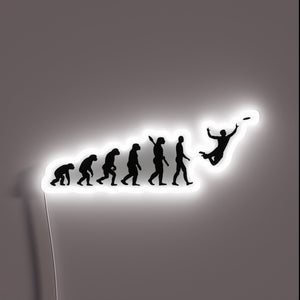 Vintage Neon Sign: The Ascension from Cave Man to Flying Disc