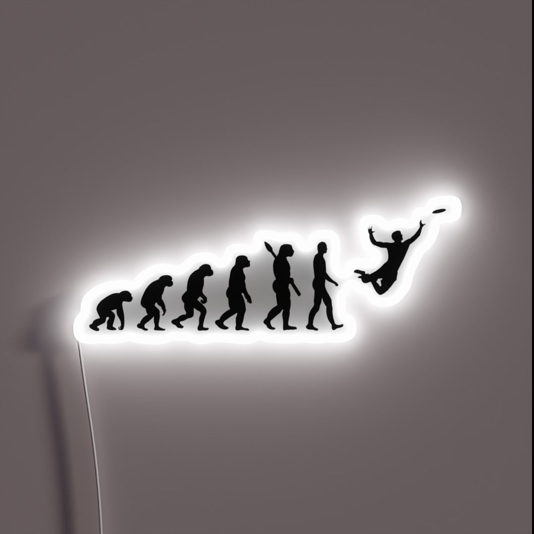 Vintage Neon Sign: The Ascension from Cave Man to Flying Disc