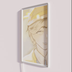 Vibrant color changing LED neon wall decoration for home decor.