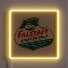 Charger l&#39;image dans la galerie, Vibrant RGB lighted beer sign with Falstaff Extra Pale logo&quot;.