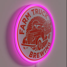 Charger l&#39;image dans la galerie, Neon sign featuring colorful RGB lights for farm truck brewery ambiance.