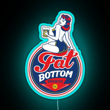 Charger l&#39;image dans la galerie, Fat Bottom Brewing RGB neon sign lightblue 