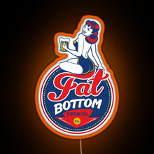 Charger l&#39;image dans la galerie, Fat Bottom Brewing RGB neon sign orange