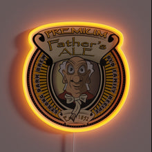 Charger l&#39;image dans la galerie, Boldly lit &#39;Father&#39;s Ale&#39; Strong Dark Brew LED Sign