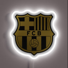 Charger l&#39;image dans la galerie, FCB in gold and black — a bold twist on the iconic crest. ⚽✨ Minimalist and classy, made for elite Barça fans.