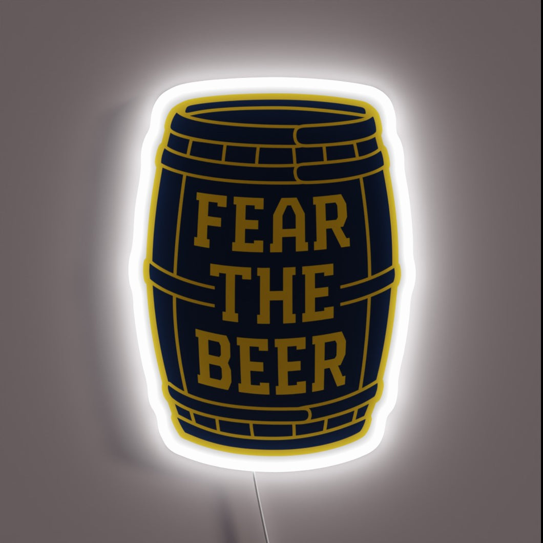Add vintage vibe to your home with this beer barrel sign