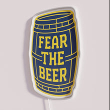 Charger l&#39;image dans la galerie, Neon Beer Decor Sign with White and Navy Blue Lighting
