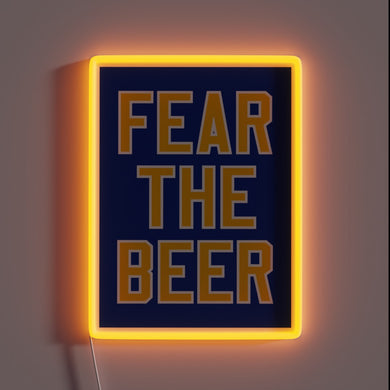 Glowing RGB beer-themed neon sign for home bar decoration enthusiasts