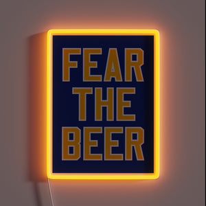Glowing RGB beer-themed neon sign for home bar decoration enthusiasts