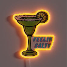 Charger l&#39;image dans la galerie, Glowing Neon Sign with Vibrant RGB Colors and Salty Feeling