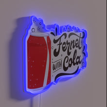 Charger l&#39;image dans la galerie, RGB Neon Sign: &#39;Fernet with Cola&#39; Cocktail Bar Sign Decoration