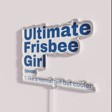 Charger l&#39;image dans la galerie, Vibrant Neon Sign for Ultimate Frisbee Fans and Film Lovers