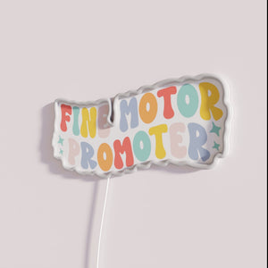 Colorful Neon Wall Sign Enhancing Fine Motor Skills and Creativity