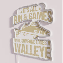 Charger l&#39;image dans la galerie, Neon fishing themed weekend humor decoration, colorful LED sign lighting.