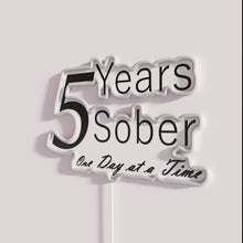 Charger l&#39;image dans la galerie, Neon Inspirational Sign Celebrating Sobriety Milestones and Daily Motivation Support