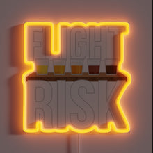Charger l&#39;image dans la galerie, Bar Decor: Color-Changing &#39;Flight Risk Beer Drinker&#39; Neon Sign Advertisement