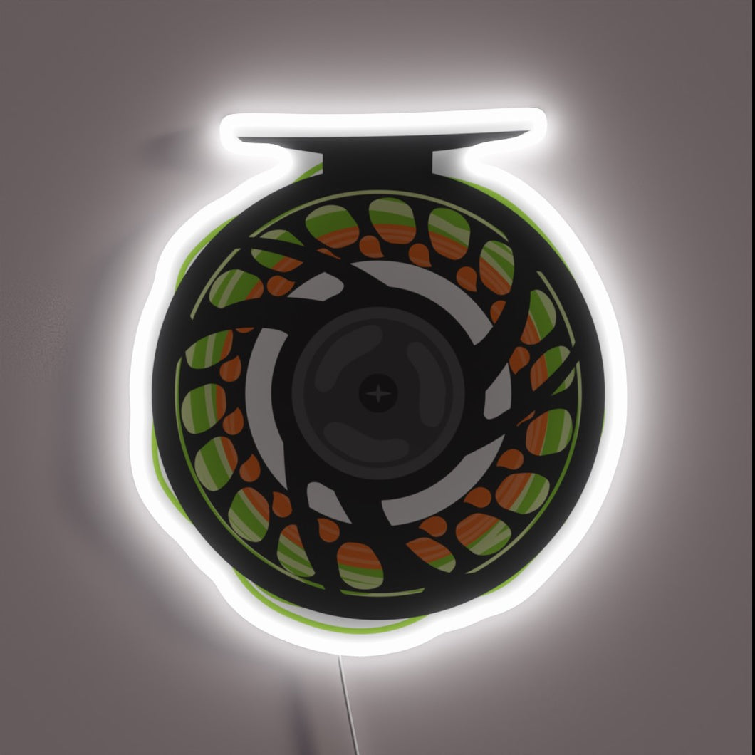 Neon Sign for Anglers featuring Vibrant RGB Colors and Fish
