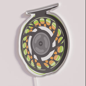 Neon Fly Fishing Themed Decor for Anglers and Outdoors Enthusiasts