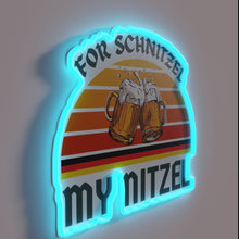 Charger l&#39;image dans la galerie, Customizable RGB neon sign for the ultimate schnitzel enthusiast&#39;s kitchen.