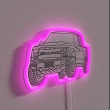 Charger l&#39;image dans la galerie, Ford F-150 Raptor Logo Backlit Neon Sign for Truck Enthusiasts