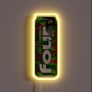 Four Loko Watermelon neon sign.
