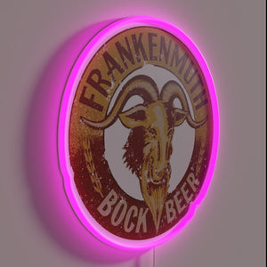 Frankenmuth Brewery Neon Sign: Authentic Michigan Craft Beer Decor Artwork