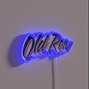 Welcome to Frat Row: vibrant neon lights illuminate college nights.