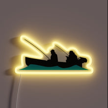 Charger l&#39;image dans la galerie, Vibrant LED lit freestanding sign featuring retro style boat design.