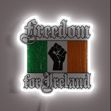 Authentic vintage distressed design Irish independence movement nostalgic glow box