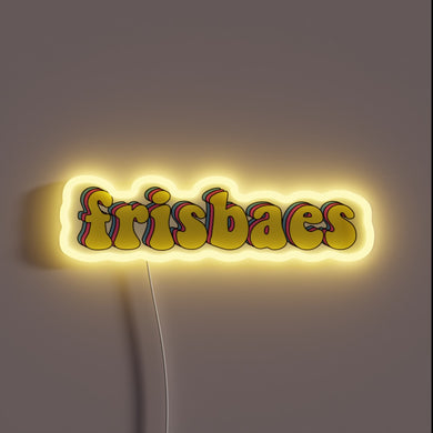 Eye-catching RGB neon sign adds dynamic color to any space.