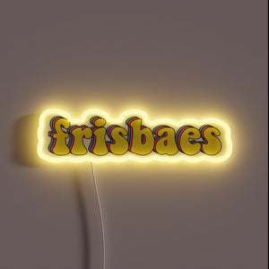 Eye-catching RGB neon sign adds dynamic color to any space.
