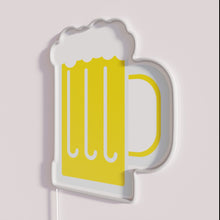 Charger l&#39;image dans la galerie, Neon bar decor sign with vibrant color changing frothy lights.