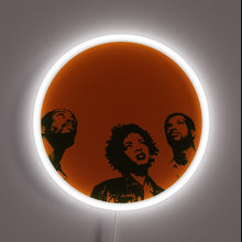 Charger l&#39;image dans la galerie, Fugees neon sign — iconic trio, glowing style.