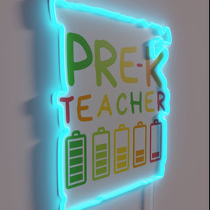 Quirky reminder for teachers who recharge with every new day.