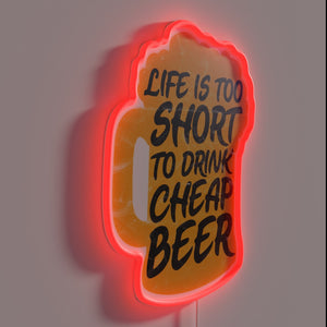Hilarious Beer Enthusiast Neon Sign for Friends and Party Goers