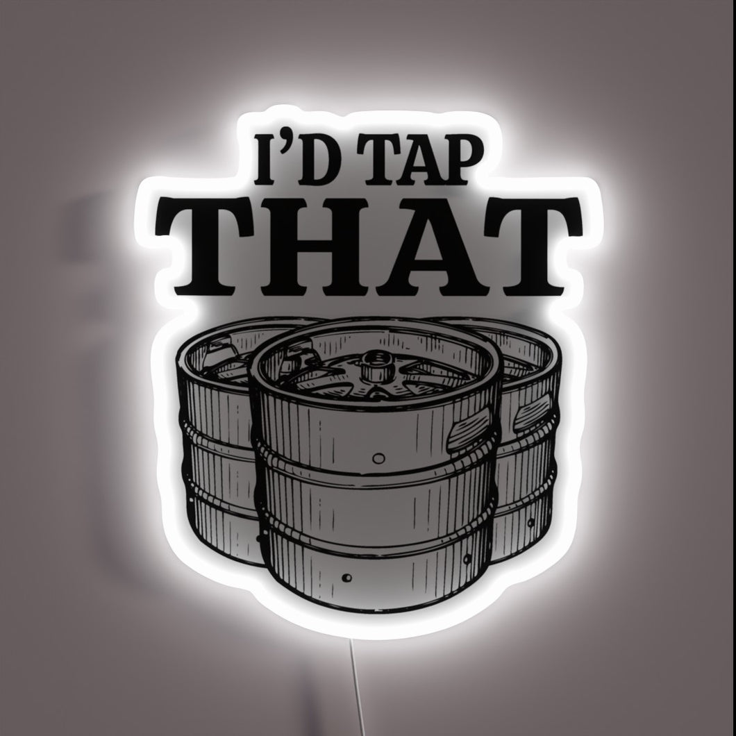 Tap into fun with this colorful beer keg neon sign
