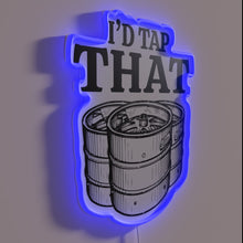 Charger l&#39;image dans la galerie, RGB Neon Sign: &#39;I&#39;d Tap That Beer&#39; Comedic Bar Decor Gift