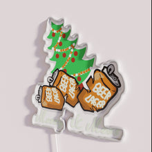 Charger l&#39;image dans la galerie, Colorful cartoon Christmas cheer with a humorous twist, neon decor
