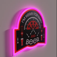 Charger l&#39;image dans la galerie, Add humor to dad&#39;s game room with vibrant love darts sign.