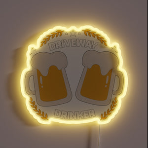 Quarantine Quarrelsome Friend's Neon Sign for COVID Comedian and Beer Lovers
