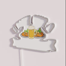 Charger l&#39;image dans la galerie, Amusing Beer Enthusiast Sign with Funny Schnitzel Quote in Neon Lights