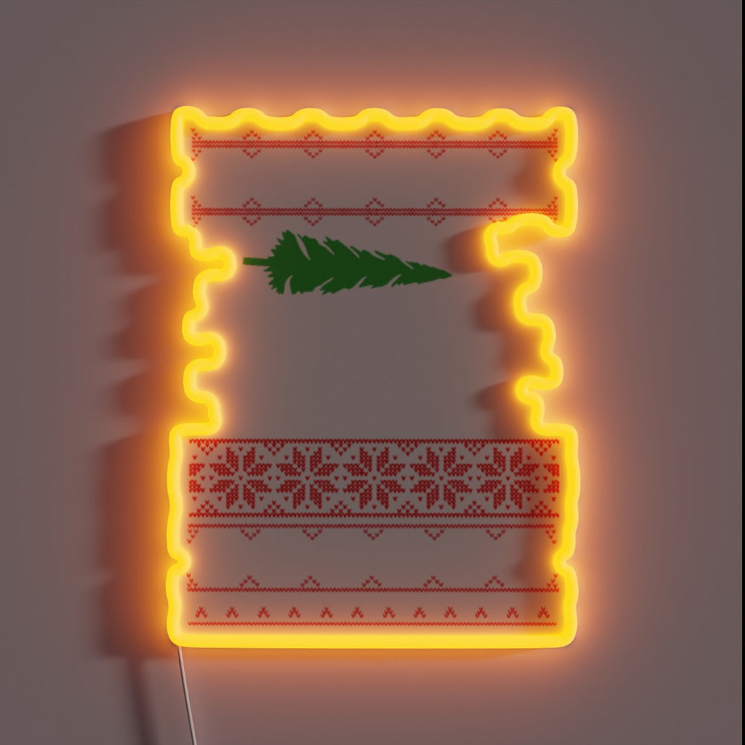 Ugly holiday humor with customizable RGB neon Christmas lights for Jeeps.